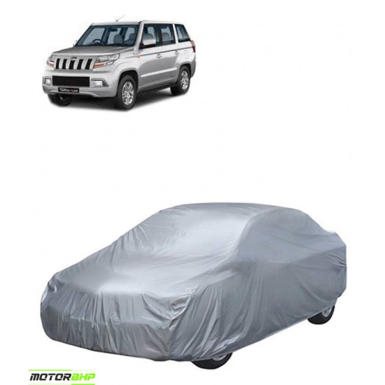 Mahindra TUV300 Body Protection Waterproof Car Cover (Silver)