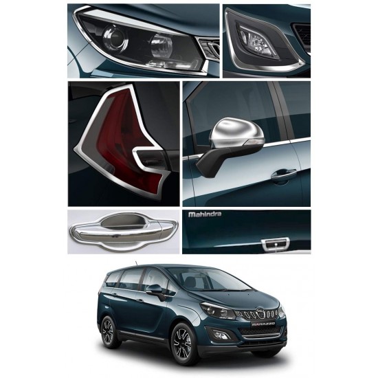  Mahindra Marazzo Premium Exterior Chrome Accessories Combo Kit set of 16 pieces