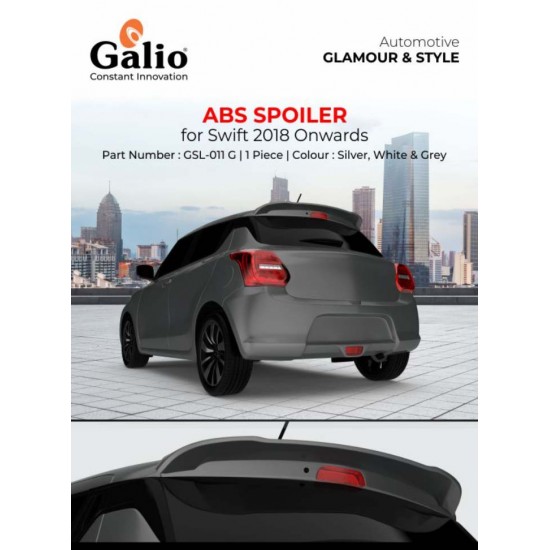 Galio Maruti Suzuki Swift Spolier ABS (2018-Onwards) Grey