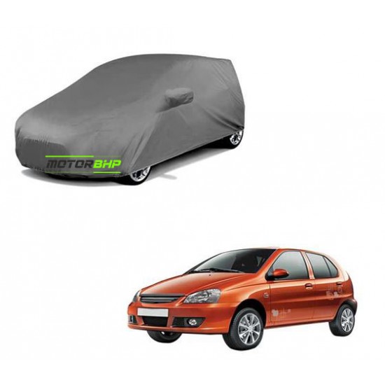 TATA Indica Body Protection Waterproof Car Cover (Grey)