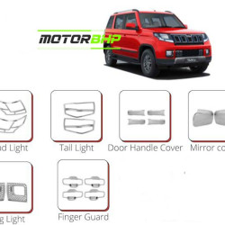 Mahindra TUV300 Chrome Accessories Combo Kit  (Set of 6 items)   Mahindra TUV300 Chrome Accessories Combo Kit  (Set of 6 items)