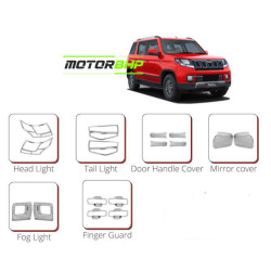 Mahindra TUV300 Chrome Accessories Combo Kit  (Set of 6 items)   Mahindra TUV300 Chrome Accessories Combo Kit  (Set of 6 items)