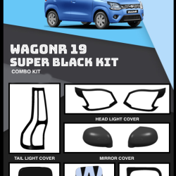 Maruti Suzuki WagonR Black Chrome Accessories Combo Kit (Set of 5 items) (2019-Onwards) Maruti Suzuki WagonR Black Chrome Accessories Combo Kit (Set of 5 items) (2019-Onwards)