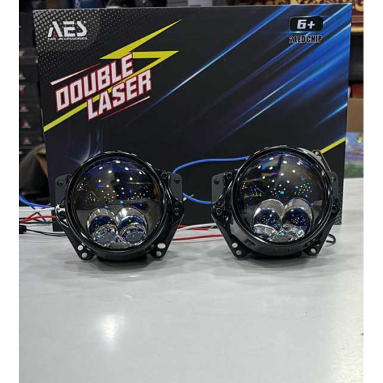 AES Double Laser UX2 Bi-Led 3 Inch 140watt Headlight Projector