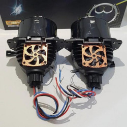 AES Double Laser UX2 Bi-Led 3 Inch 140watt Headlight Projector