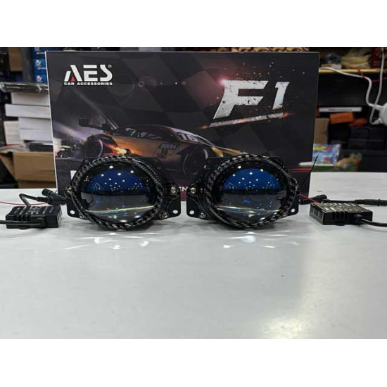 AES F1 Bi-Led Headlight Projector 3.0 inch Blue Lens