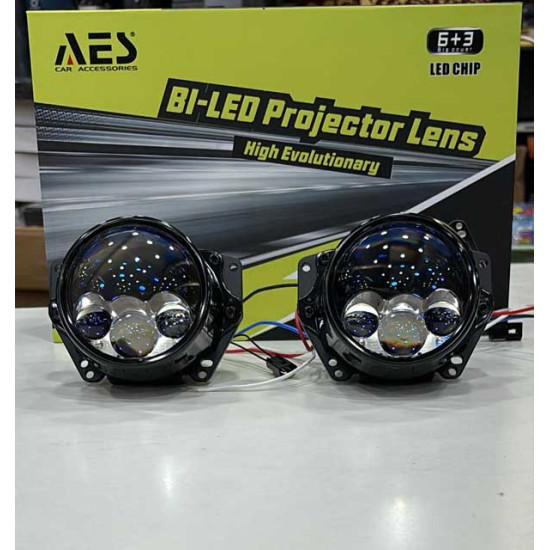 AES UX-3 Bi-Led 3inch Triple Laser Headlight Projector 45W/80W 