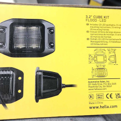 Hella 4 Led Black Magic Cube Set 3.2 Flood Flush Hella 4 Led Black Magic Cube Set 3.2 Flood Flush