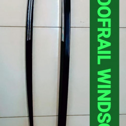 MG Windsor EV Roof Rail Glossy Black, Chrome Lines