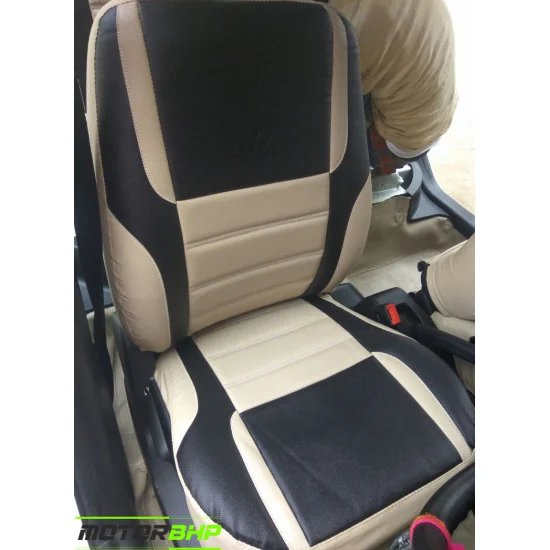Buy Motorbhp Soft Fabric Seat Covers Custom Bucket Fit Beige