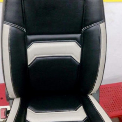 Motorbhp Leatherette Seat Covers Custom Bucket Fit Black With Beige (Design 8) Motorbhp Leatherette Seat Covers Custom Bucket Fit Black With Beige (Design 8)