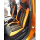 Motorbhp Leatherette Seat Covers Custom Bucket Fit Black With Orange (Design 5) Motorbhp Leatherette Seat Covers Custom Bucket Fit Black With Orange (Design 5)