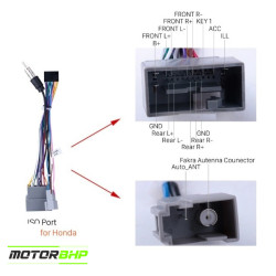 Honda Stereo Coupler & Wire Harness Honda Stereo Coupler & Wire Harness