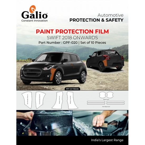 Galio Maruti Suzuki Swift Paint Protection Film (2018-Onwards)